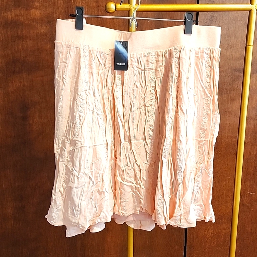 Peach torrid skirt brand new sz 3x